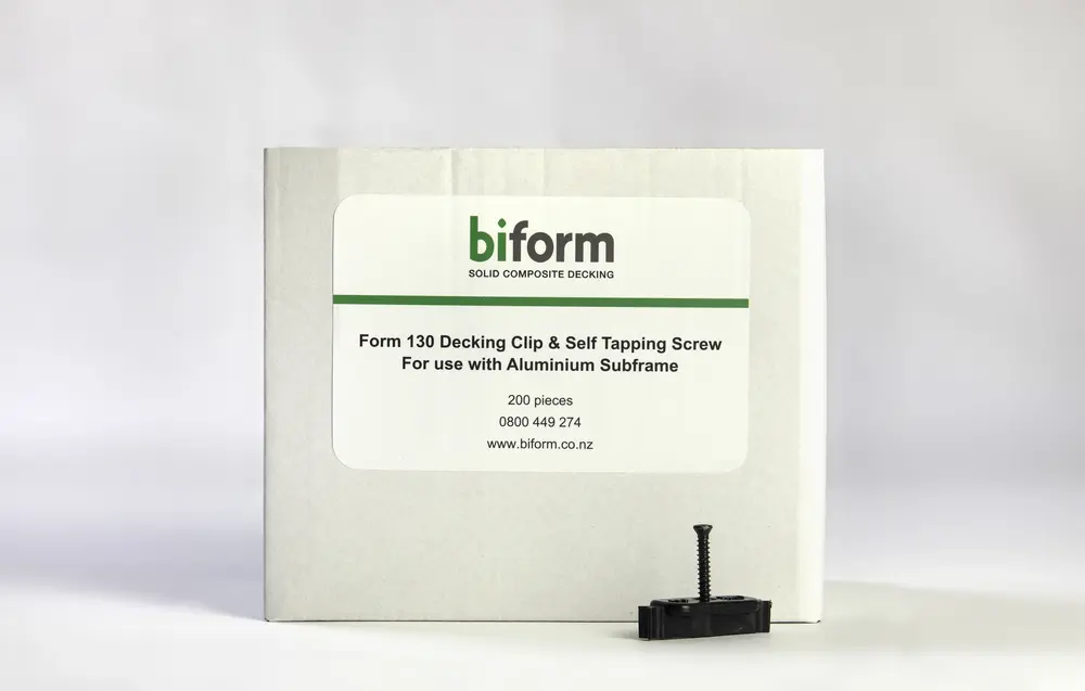 FORM 130 DECKING CLIP & SCREW - ALUMINIUM SUBFRAME